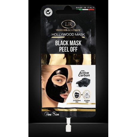HOLLYWOOD MASK MASCHERA VISO AL CARBONE - PEEL OFF