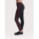 Legging Superslim pancia piatta idratante con fasce laterali Bordeaux