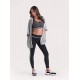Legging Superslim pancia piatta idratante con fasce laterali Grigio