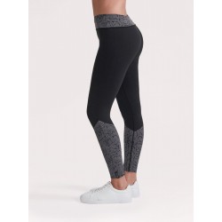 Legging Superslim pancia piatta drenante e idratante con inserti jaquard pitonati