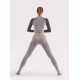 Completo Yoga Donna: Legging e Maglia BEGOOD - Glicine