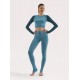 Completo Yoga Donna: Legging e Maglia BEGOOD - Avio