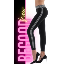 Legging superslim, drenante e idratante con inserti in pied de poule
