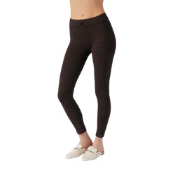 Legging Animalier Coccodrillo nero-marrone idratante e snellente - BeGood