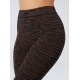 Legging Animalier Zebrato nero-marrone effetto snellente e idratante - BeGood