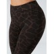 Legging Animalier Giraffato nero-marrone effetto snellente e idratante - BeGood