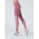Legging Sport melange tono su tono drenanti e idratanti Fucsia - BeGood