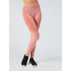 Legging Sport melange tono su tono drenanti e idratanti Salmone- BeGood