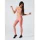 Legging Sport melange tono su tono drenanti e idratanti Salmone- BeGood