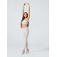 Legging Sport melange tono su tono drenanti e idratanti Grigio Perla- BeGood