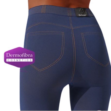 Jegging snellente Effetto Push Up  Blu- BEGOOD