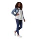 Jegging snellente Effetto Push Up  Blu- BEGOOD