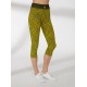 Legging Capri Superslim Fiorato Giallo- BEGOOD