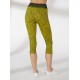 Legging Capri Superslim Fiorato Giallo- BEGOOD