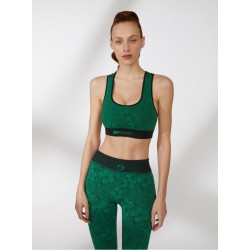 Top Fiorato double-face Verde Prato- BEGOOD