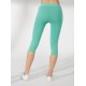 Legging Capri Melange Pancia Piatta Verde Prato - BEGOOD