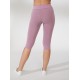 Legging Capri Melange Pancia Piatta Fucsia - BEGOOD